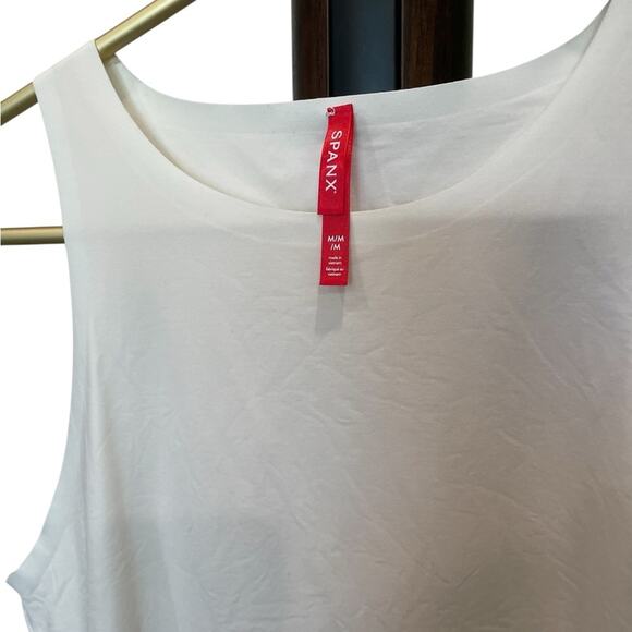 SPANX Ivory Camisole – Size M, Smoothing Shapewear Tank, Excellent - Picture 2 of 4